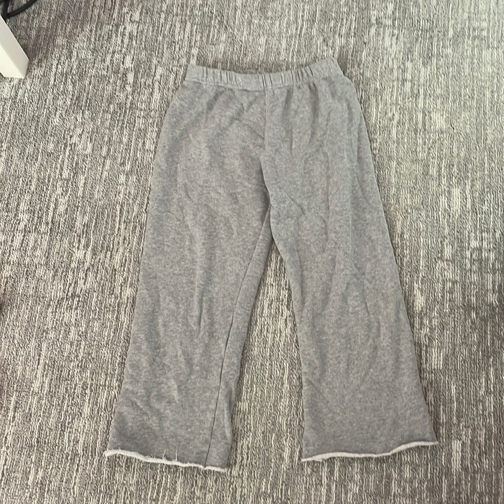 gray spiritual gangster wide leg lounge sweatpants